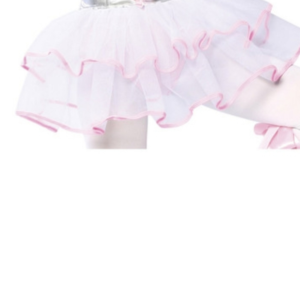 Flirty Double Layer Petticoat White/Pink